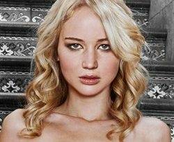 Jennifer Lawrence Poses In The Nude On Some Steps on fanspics.com