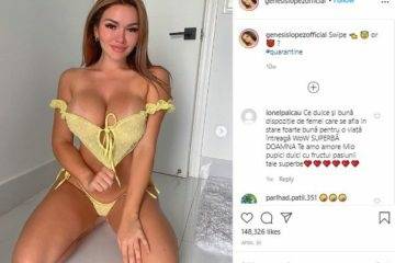 Genesis Lopez Full Nude Cam Show Instagram Model on fanspics.com