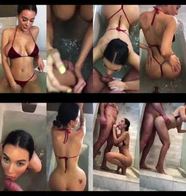 Lana Rhoades bathtub & shower sex snapchat premium 2018/12/09 on fanspics.com