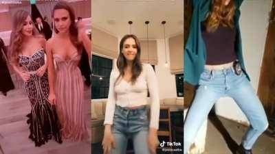 Jessica Alba sure has the legs and the moves to make any man hard on fanspics.com
