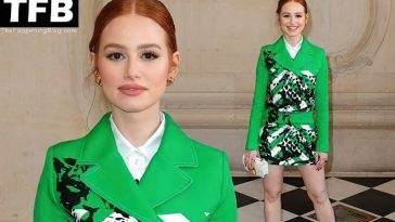 Madelaine Petsch Shows Off Her Sexy Legs in Paris on fanspics.com