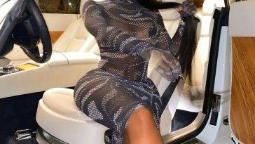 Alexis Skyy Poses in a See-Through Dress on fanspics.com