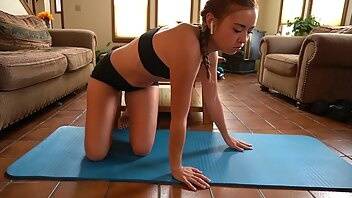 Brandibraids yoga stretch in nike pro spandex xxx video on fanspics.com