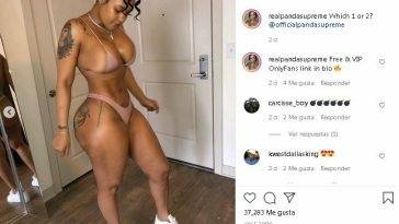 Pandasupreme Ebony Thot Showing Her Pussy OnlyFans Insta Leaked Videos on fanspics.com
