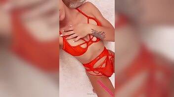 Therealbrittfit body play red lingerie onlyfans videos  on fanspics.com