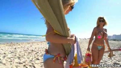 Sara Jay, Krystal Star - Another Day at the Beach! on fanspics.com