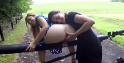 Two Cute Girls Get Very Kinky In The Outdoors1 4 on fanspics.com