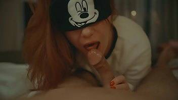 Ginger ale mickey mouse cosplay blindfold sensual blowjob massive cumshot redhead pov xxx premium... on fanspics.com