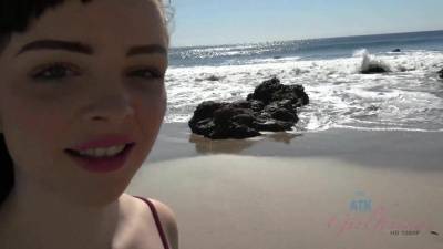 Aliya Brynn - You head to the beach for some head on fanspics.com