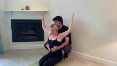 Stepson helps stepmom with yoga and stretches her pussy1 2 on fanspics.com