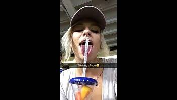 Aspen Ora licks a straw premium free cam snapchat & manyvids porn videos on fanspics.com