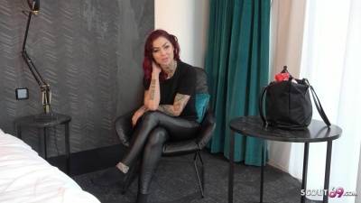 GERMAN REDHEAD COLLEGE TEEN - Tattoo Model Ria Red - Pickup and Raw Casting Fuck - GERMAN SCOUT ´ - Germany on fanspics.com