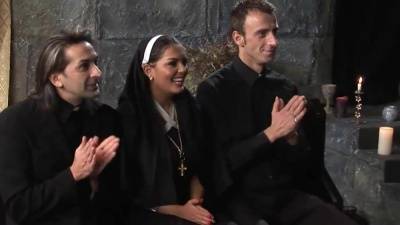 Horny Nuns Cut Loose And Have A Crazy Anal Orgy In Church1 4 on fanspics.com