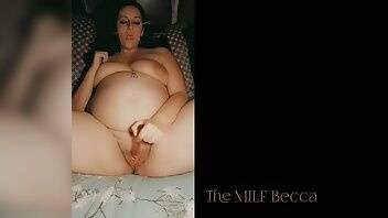 The milf becca pregnant snapchat solo cum show xxx video on fanspics.com