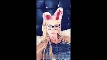 Nikki Benz pussy fingering on bed snapchat premium on fanspics.com