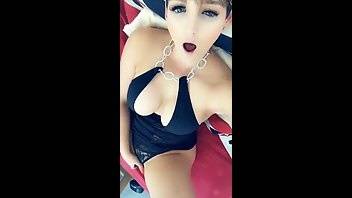 Hannah Brooks black bodysuit dildo masturbation snapchat free on fanspics.com