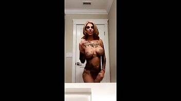 Bonnie Rotten bathroom naked teasing snapchat premium porn videos on fanspics.com