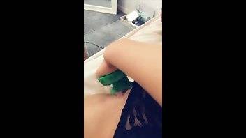 Hannah Brooks green dildo POV masturbation blowjob snapchat free on fanspics.com