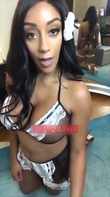 Ariana gray teasing in her maid cosplay snapchat leak xxx premium porn videos on fanspics.com