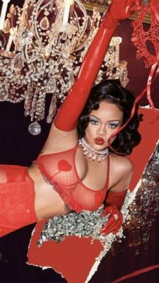 Rihanna See Through Lingerie Photoshoot Set  - Barbados on fanspics.com