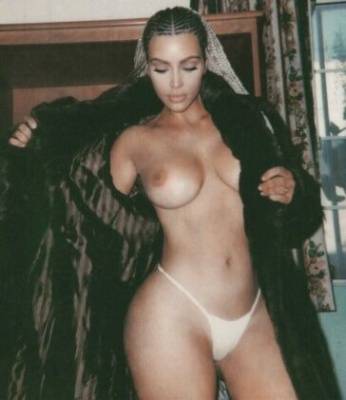 Kim Kardashian Nude Thong Magazine Photoshoot Set  - Usa on fanspics.com