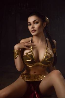Kalinka Fox Princess Leia Slave Cosplay Set Leaked - Russia on fanspics.com
