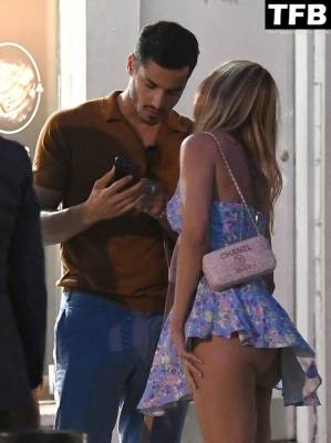 Kimberley Garner Flashes Her Sexy Butt in Notting Hill on fanspics.com