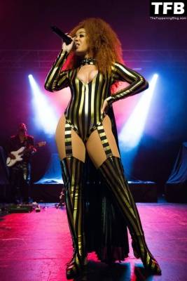 Kirby Flashes Her Areolas as She Performs at O2 Academy in Birmingham on fanspics.com