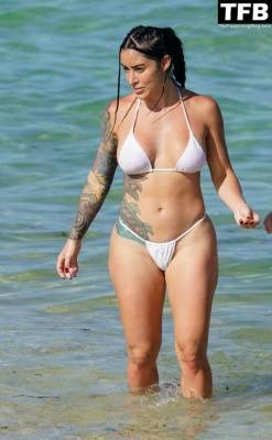 Alysia Magen Hits the Beach in a Bikini on fanspics.com