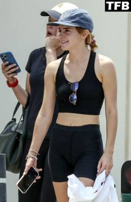 Emma Watson Enjoys a Little Downtime on Holiday in Ibiza on fanspics.com
