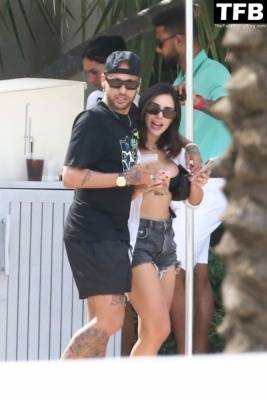 Bruna Marquezine & Neymar Jr. Have a Moment at the Fontaneabluea Resort in Miami Beach on fanspics.com