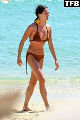 Katya Jones Soaks Up The Sun on Holiday in Mykonos on fanspics.com