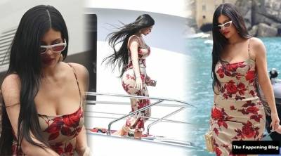 Kylie Jenner Flaunts Her Curves in Portofino on fanspics.com