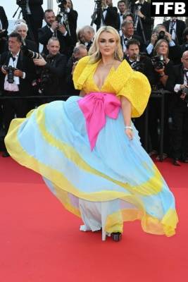 Tallia Storm Attends the Opening Ceremony Red Carpet for the 75th Annual Cannes Film Festival on fanspics.com