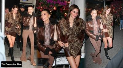 Kendall Jenner & Hailey Baldwin Bieber are Seen at Derek Blasberg 19s Birthday Party in New York - New York on fanspics.com