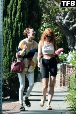 Rumer and Tallulah Willis Put a Smile on Each Other 19s Faces While Visiting Sister Scout in Los Feliz on fanspics.com
