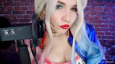 Kitty Klaw ASMR - Harley Quinn Licking & Mouth sounds on fanspics.com