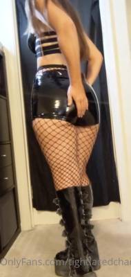 TightLacedChaos testing out the outfit for boots photo shoot onlyfans xxx porn on fanspics.com