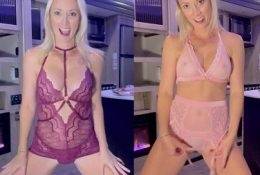 Vicky Stark Nude Skirt Lingerie Try On Video  on fanspics.com