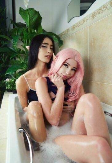 Belle Delphine Nude Bath Photoshoot on fanspics.com