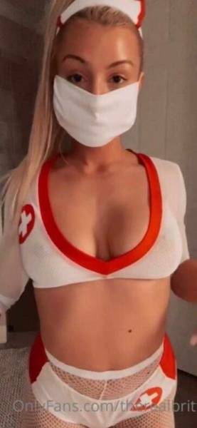 Therealbrittfit Naughty Nurse Onlyfans Video on fanspics.com