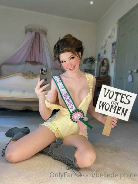 Belle Delphine Votes For Women  Set  on fanspics.com