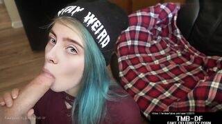 Billie Eilish Porn Loves Cheating on Her Boyfriend Fucking Huge Dick on fanspics.com