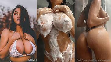 Louisa Khovanski Nude  Shower Big Tits Video on fanspics.com