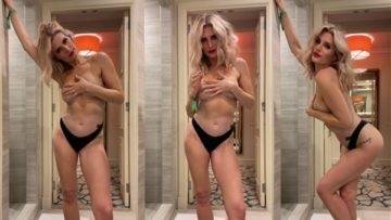 Sarah Jayne Dunn  Striptease In Hotel Video  on fanspics.com