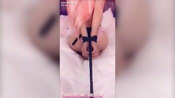 Belle delphine nude tease bondage video leaked on fanspics.com