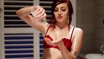 Kayla erin nude ribbon & shaving cream on fanspics.com
