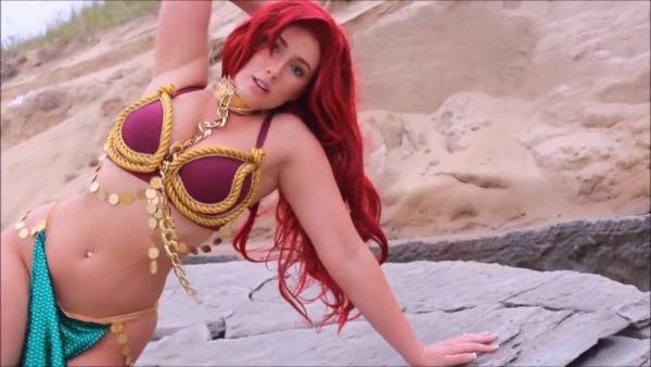 Brielle Day ? Slave Ariel cosplay and public strip ? Manyvids leak on fanspics.com