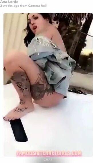 Ana Lorde Dildo Ride On Car Nude Porn on fanspics.com