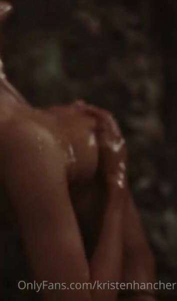 Kristen Hancher Nude Outdoor Shower Video  on fanspics.com